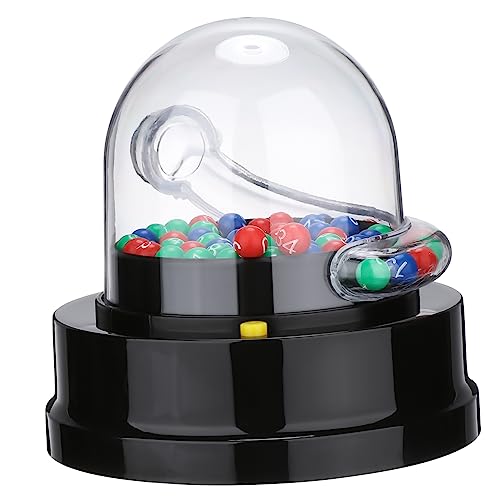 VICASKY 1 Satz Lotteriemaschine Spiele Klein Elektrische Maschine Mini Lotto Elektronisch Jackpot-Maschine Verlosen Unterhaltungs-brettspiel -spielautomat Black Pp-Material von VICASKY