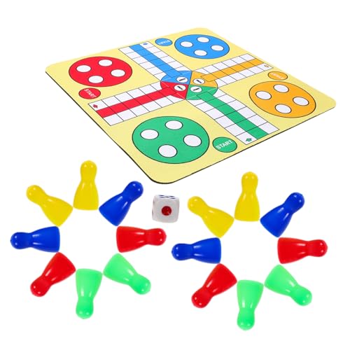 VICASKY 1 Satz Ludo-Schachspiel magnetisches Schach schnelles Sling-Puck-Spiel magnetisches Spiel Magnetschach reisespiel spielbrett Fliegende Schachmatte Reiseschachspielzeug Plastik von VICASKY