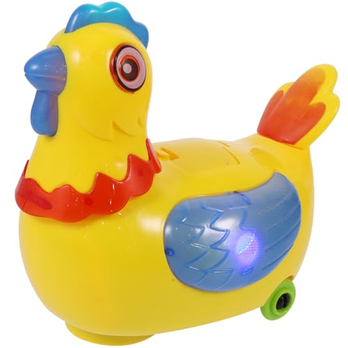 VICASKY 1 Satz Lustige Henne Legt Ei Vogelspielzeug Kleinkindspielzeug Kinderspielzeug Cartoon- Eltern-Kind-Darts Elektrisches Hühnerspielzeug Comic- von VICASKY
