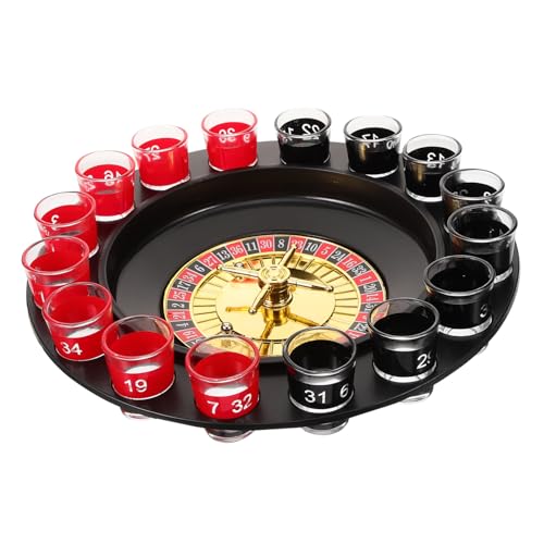 VICASKY 1 Satz Lustigem Roulette Trinkspiel Partyspiel Set für Ktv Bar Unterhaltsame Trinkspiel Requisiten für Gesellige Abende von VICASKY