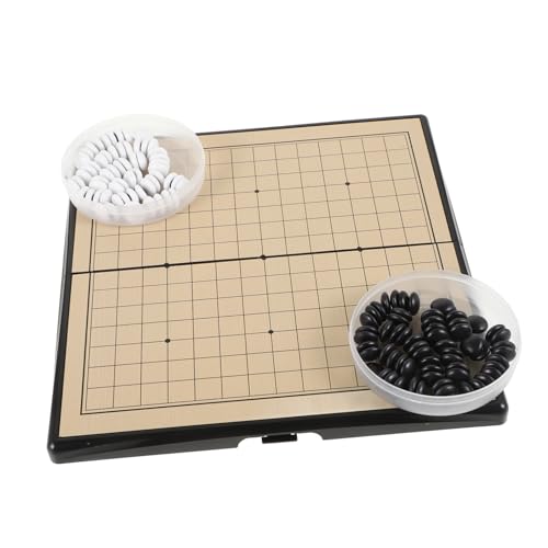 VICASKY 1 Satz Magnetisches Go Reihe Spielset für Anfänger Spieleschachtel mit Standardbrettgröße für Reisen Kognitiver Fähigkeiten mit Stabilen Spielsteinen VICASKY 1 Satz Magnetisches Go Reihe Spielset für Anfänger Spieleschachtel mit Standardbrettgröße für Reisen Kognitiver Fähigkeiten mit Stabilen Spielsteinen von VICASKY