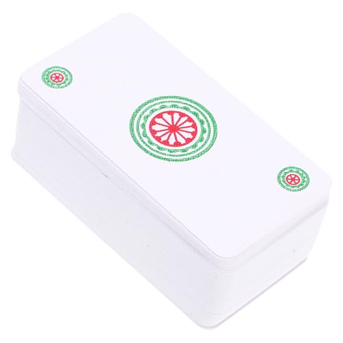 VICASKY 1 Satz Mahjong Karten Mahjong Spielkarten aus Wasserdichtes und Reißfestes für Zuhause Partys und Bars Leicht und Kompakt für Unterwegs VICASKY 1 Satz Mahjong Karten Mahjong Spielkarten aus Wasserdichtes und Reißfestes für Zuhause Partys und Bars Leicht und Kompakt für Unterwegs von VICASKY