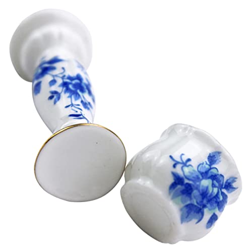 VICASKY 1 Satz Mini-Blumentopf Land dekorativ Terrarienset Künstliche Pflanzen für die Innendekoration Tulpen keramikvase Keramik vase bastelset Links Mini-Hausversorgung Mini-Vase-Modell von VICASKY