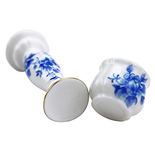 VICASKY Keramik Mini Römische Säule Pflanzer Modell Puppenhaus Garten Miniatur Vase Für Home Miniatur Szene von VICASKY