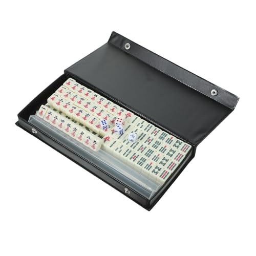 VICASKY 1 Satz Mini Mahjong Set Tragbares Mahjong Set für Camping und Reisen Hochwertige Verarbeitung und Klares Design für Gesellige Spiele und Unterhaltung VICASKY 1 Satz Mini Mahjong Set Tragbares Mahjong Set für Camping und Reisen Hochwertige Verarbeitung und Klares Design für Gesellige Spiele und Unterhaltung von VICASKY