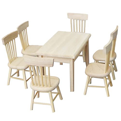 VICASKY 1 Satz Mini-Möbeldekoration für kinderspielzeug puppenstubenmöbel Tiny Houses spielzeuge Miniaturtisch Mini-Stuhl Mini-Tisch Miniatur-Hausmöbel Holz VICASKY 1 Satz Mini-Möbeldekoration für kinderspielzeug puppenstubenmöbel Tiny Houses spielzeuge Miniaturtisch Mini-Stuhl Mini-Tisch Miniatur-Hausmöbel Holz von VICASKY