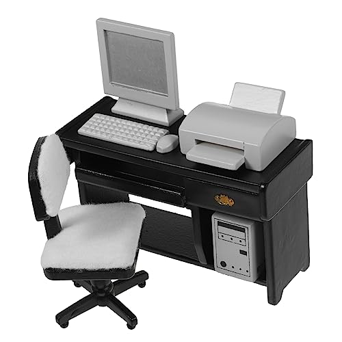 VICASKY Miniatur-büro-Schreibtisch-Spielzeug-Set Im Maßstab 1:12 Puppenhaus-büromöbel Miniatur-Schreibtisch-Set Für Kinder Büro-miniaturen- VICASKY Miniatur-büro-Schreibtisch-Spielzeug-Set Im Maßstab 1:12 Puppenhaus-büromöbel Miniatur-Schreibtisch-Set Für Kinder Büro-miniaturen- von VICASKY