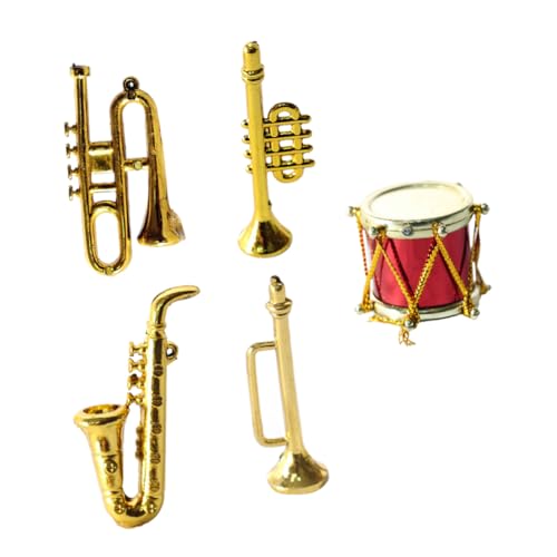 VICASKY 1 Satz Mini-Saxophon Musikzubehör Musik dekor sammeltassen sammlerstücke Christbaumschmuck Möbel Mini-Musikinstrument Mini-Instrument Weihnachtsbaum Dekorationen einstellen Statue von VICASKY