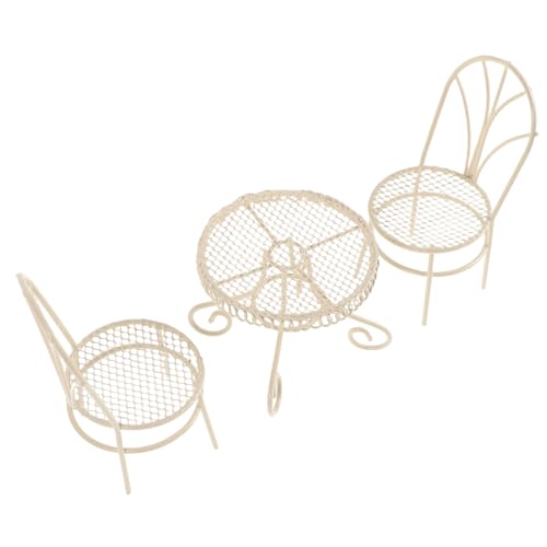 VICASKY 1 Set Exquisites Miniaturmöbelset Für Puppenhaus Miniaturtisch Und -stühle Gartendekor Minihocker Für Die Häusliche Landschaft VICASKY 1 Set Exquisites Miniaturmöbelset Für Puppenhaus Miniaturtisch Und -stühle Gartendekor Minihocker Für Die Häusliche Landschaft von VICASKY