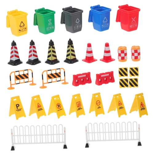 VICASKY 1 Satz Mini Verkehrsschilder Teiliges für Verkehrserziehung Stabiles Plastik Straßensperren und Verkehrszeichen für Kreative Lernspiele und Modellbau VICASKY 1 Satz Mini Verkehrsschilder Teiliges für Verkehrserziehung Stabiles Plastik Straßensperren und Verkehrszeichen für Kreative Lernspiele und Modellbau von VICASKY