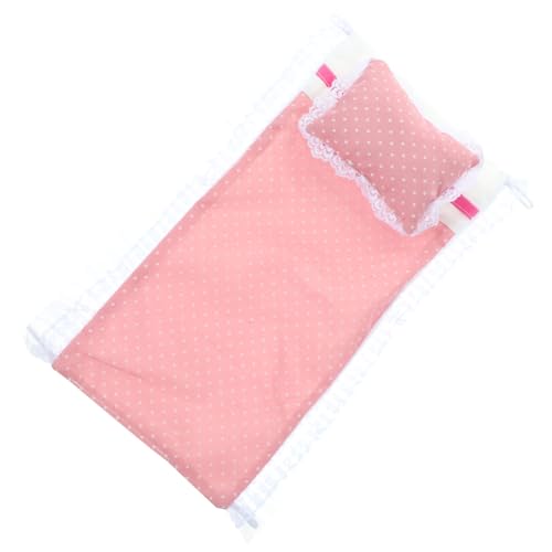 VICASKY 1 Satz Miniatur Bettwäsche Set für Puppenhaus Teiliges Zubehör mit Kissen und Bettlaken aus Hochwertigem Baumwollstoff für Stilvolle Schlafzimmerdekoration im Puppenhaus VICASKY 1 Satz Miniatur Bettwäsche Set für Puppenhaus Teiliges Zubehör mit Kissen und Bettlaken aus Hochwertigem Baumwollstoff für Stilvolle Schlafzimmerdekoration im Puppenhaus von VICASKY