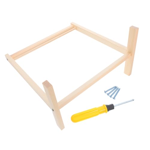 VICASKY 1 Satz Miniatur Kleiderständer für Puppen Holz Kleiderbügel Aufbewahrung für Puppenoutfits für Puppenhaus Zubehör und Shower VICASKY 1 Satz Miniatur Kleiderständer für Puppen Holz Kleiderbügel Aufbewahrung für Puppenoutfits für Puppenhaus Zubehör und Shower von VICASKY