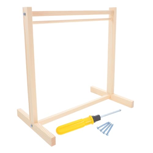 VICASKY 1 Satz Miniatur Kleiderständer für Puppen Holz Puppenkleiderbügel Möbelzubehör für Puppenhaus zur Organisation von Puppenbekleidung und Accessoires Robust und VICASKY 1 Satz Miniatur Kleiderständer für Puppen Holz Puppenkleiderbügel Möbelzubehör für Puppenhaus zur Organisation von Puppenbekleidung und Accessoires Robust und von VICASKY