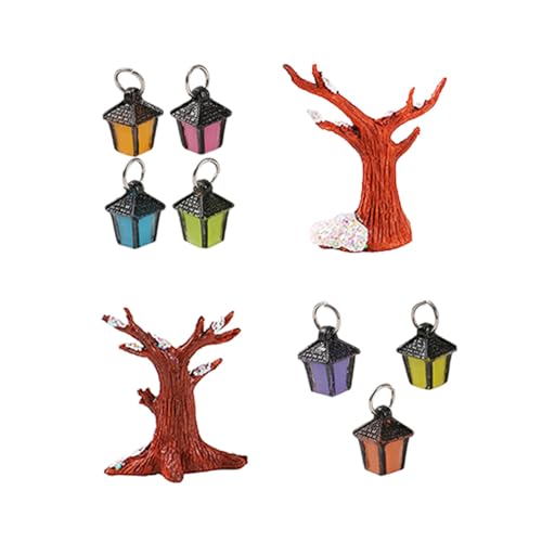 VICASKY 1 Satz Miniaturbaum mit Lichtern Resin Bäume und Miniaturbäume für Dioramen und Puppenhäuser für Landschaftsmodelle und Kreative Dekorationen VICASKY 1 Satz Miniaturbaum mit Lichtern Resin Bäume und Miniaturbäume für Dioramen und Puppenhäuser für Landschaftsmodelle und Kreative Dekorationen von VICASKY