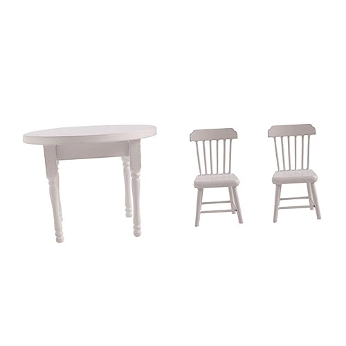 VICASKY Einzigartiges Design Miniatur-esstisch Weiß Runder Tisch 3pcs Für Puppenhaus Und Landschaft VICASKY Einzigartiges Design Miniatur-esstisch Weiß Runder Tisch 3pcs Für Puppenhaus Und Landschaft von VICASKY
