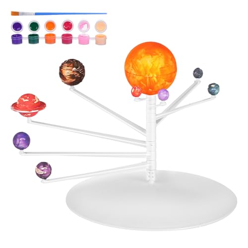 VICASKY 1 Satz Modellbausatz Sonnensystem Miniatur-Bettschmuck Mini-Hausfenster planetensystem Modell Solarsystem Modell Bausatz für EIN Solarsystem zum Selbermachen Planeten Modelle Abs von VICASKY