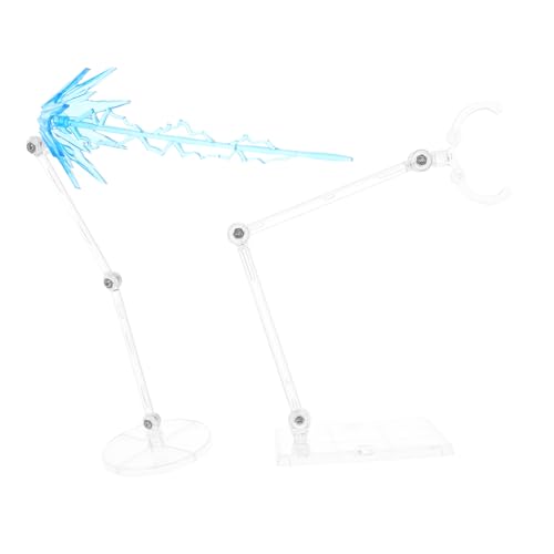 VICASKY 1 Satz Modellieren Sie Spezialeffektteile Blitzlichter -präsentationsständer Türaufkleber Verstellbarer Präsentationsständer Automatische Aufkleber Plastik Blue von VICASKY