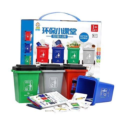 VICASKY Müllsortierspielzeug - Müll Für Kinder - Lernspielzeug Für Kleinkinder - Kognitionsspielzeug Für Kinder - Pädagogisches Spielzeug VICASKY Müllsortierspielzeug - Müll Für Kinder - Lernspielzeug Für Kleinkinder - Kognitionsspielzeug Für Kinder - Pädagogisches Spielzeug von VICASKY