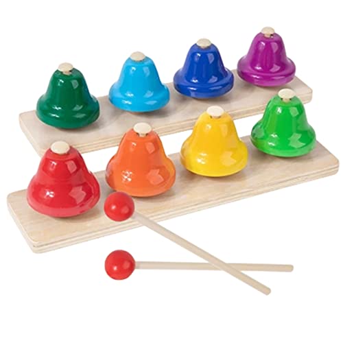 VICASKY 1 Satz Oktavglocke Handglocke Glocken Ton Für Kleinkinder -Instrument Babys Schlagzeug Kinderspielzeug Musik Schlaginstrumente Klasse Glocke Mit 8 Tönen Colorful Metall VICASKY 1 Satz Oktavglocke Handglocke Glocken Ton Für Kleinkinder -Instrument Babys Schlagzeug Kinderspielzeug Musik Schlaginstrumente Klasse Glocke Mit 8 Tönen Colorful Metall von VICASKY