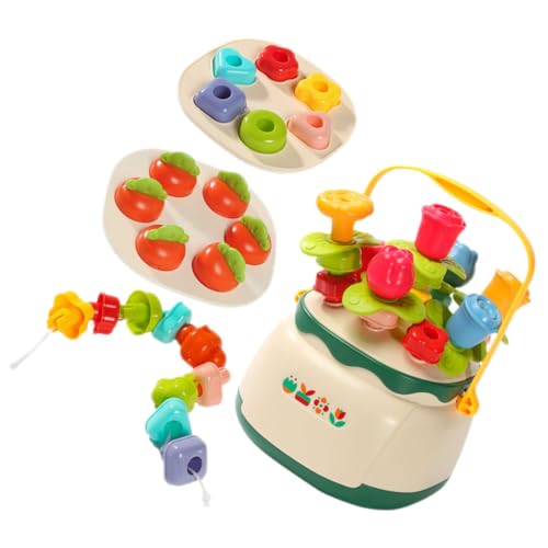 VICASKY 1 Satz Perlenspielzeug sensorisch Kleinkinder für Sortieren und Stapeln von Frühpädagogisches formsortierer Kleinkind-Puzzle Kinderspielzeug Plastik von VICASKY