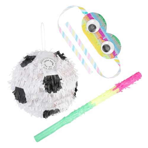 VICASKY 1 Satz Piñata fußball pinata komfetti Festliche Dekoration candies Pinata süsswaren Sport Dekorationen LED Party groß Geburtstagsschmuck Pinata-Stick- Papier von VICASKY