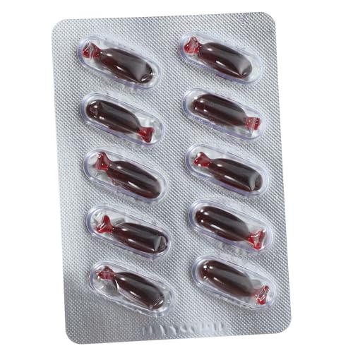 VICASKY 1 Satz Plasmakapseln Gefälschtes Blutspray Streich Neonfarbe Halloween Klebrige Hände Halloween-handouts Lustig Halloween Blutpillen Gesichtsfarben Rot Essbare Gelatine von VICASKY