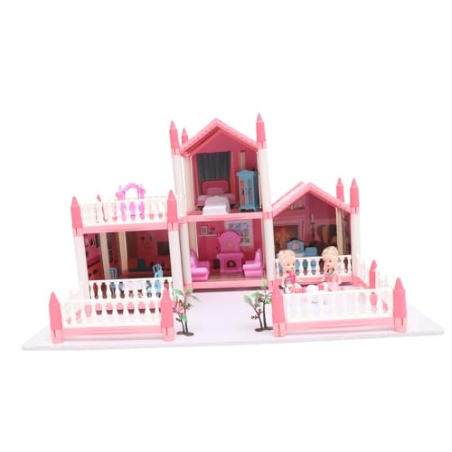 VICASKY 1 Satz Plastikvilla- Montage Von Burgmodellen Miniaturhaus Zusammenbauen DIY Großes Schlossspielzeug DIY- Für Mädchen Schloss-puppenhausmodell Rosa VICASKY 1 Satz Plastikvilla- Montage Von Burgmodellen Miniaturhaus Zusammenbauen DIY Großes Schlossspielzeug DIY- Für Mädchen Schloss-puppenhausmodell Rosa von VICASKY