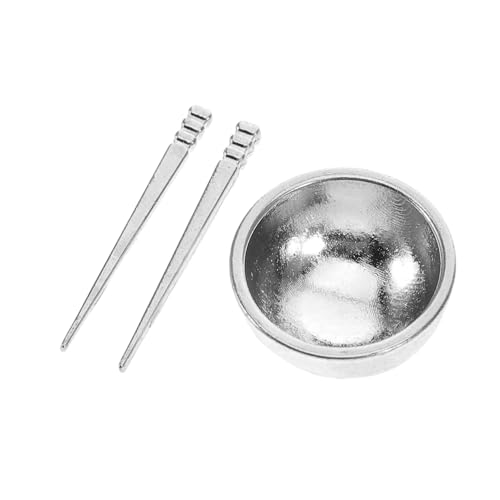 VICASKY 1 Satz Puppenhaus für schüsseln Zubehör Szenenaccessoires Miniaturessen Mini-Geschirr- Zubehör vorgibt Möbel lehrreich Legierung Silver VICASKY 1 Satz Puppenhaus für schüsseln Zubehör Szenenaccessoires Miniaturessen Mini-Geschirr- Zubehör vorgibt Möbel lehrreich Legierung Silver von VICASKY