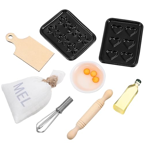 VICASKY Puppenhauszubehör Mini-Backset Küchenutensilien Zum Spielen Und Dekorieren VICASKY Puppenhauszubehör Mini-Backset Küchenutensilien Zum Spielen Und Dekorieren von VICASKY