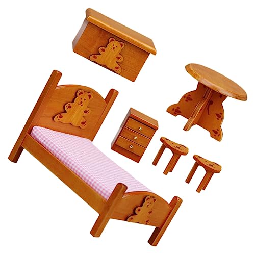 VICASKY 1 Satz Puppenhausmöbel Spielzeughaus Mädchen Miniatur Puppenbett Puppenhauspuppen Puppenhausdekoration Möbelmodell Für Puppenhaus Puppenhaus-puppenmöbel Holz VICASKY 1 Satz Puppenhausmöbel Spielzeughaus Mädchen Miniatur Puppenbett Puppenhauspuppen Puppenhausdekoration Möbelmodell Für Puppenhaus Puppenhaus-puppenmöbel Holz von VICASKY