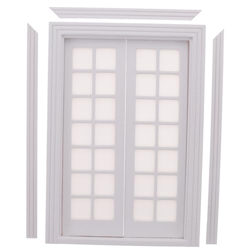 VICASKY 1 Satz Puppenhaustüren Und Fenster Spielzeughaus Puppenmöbelmodelle Künstliches Türmodell Türmodell Schmuck Mini Haustormodell Mini Einrichtung Mini Möbel Weißes Holz VICASKY 1 Satz Puppenhaustüren Und Fenster Spielzeughaus Puppenmöbelmodelle Künstliches Türmodell Türmodell Schmuck Mini Haustormodell Mini Einrichtung Mini Möbel Weißes Holz von VICASKY