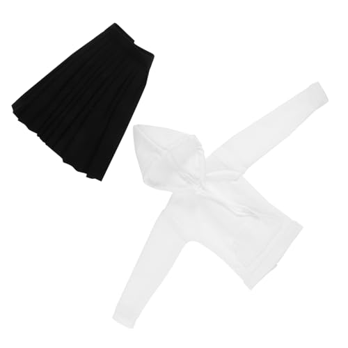 VICASKY 1 Satz Puppenkleidung DIY-puppenzubehör Für Puppen-unterhemd-Outfit-Requisiten Bezauberndes Puppenkostüm Austauschbares Puppen-Camisole-Kleid Puppen-Hoodie Stoff Black von VICASKY