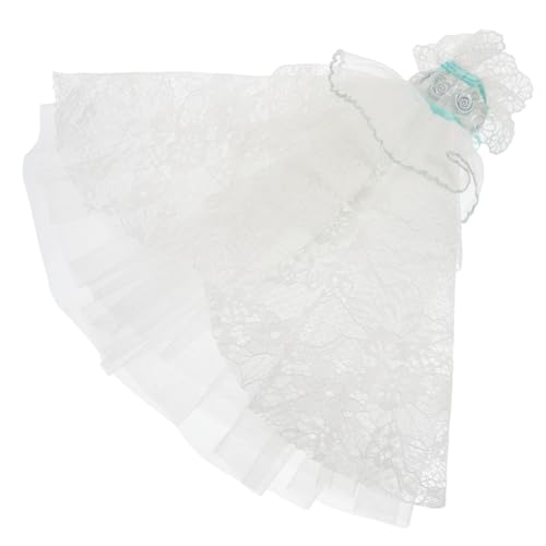 VICASKY 1 Satz Puppenkleidung puppenschuhe Puppen Schuhe Lace Kleid Puppen Puppenparty Outfit Puppenmode für Sammler Hochzeitskleid für Puppe Mini formelles Kleid Puppenzubehör Kunststoff von VICASKY