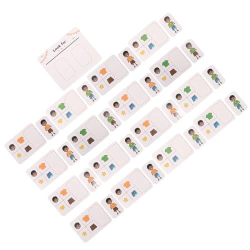 VICASKY 1 Satz Puzzlekarten Für Den Kindergarten Logisches Denkspiel Memory-Matching-Karten Puzzlespiel Für Vorschulkinder Pädagogisches Tischspiel Lernspiele Memory-Matching-Spiel Papier VICASKY 1 Satz Puzzlekarten Für Den Kindergarten Logisches Denkspiel Memory-Matching-Karten Puzzlespiel Für Vorschulkinder Pädagogisches Tischspiel Lernspiele Memory-Matching-Spiel Papier von VICASKY