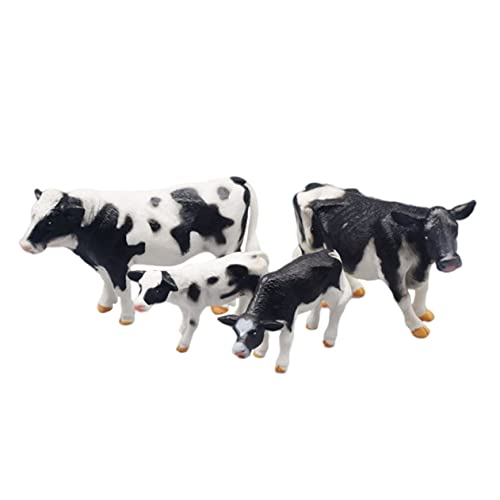 VICASKY 1 Satz Realistische Kuh Figuren Pädagogisches für Tiermodelle aus Hochwertigem für Lernspiele und Dekoration Teiliges für Kreative von VICASKY