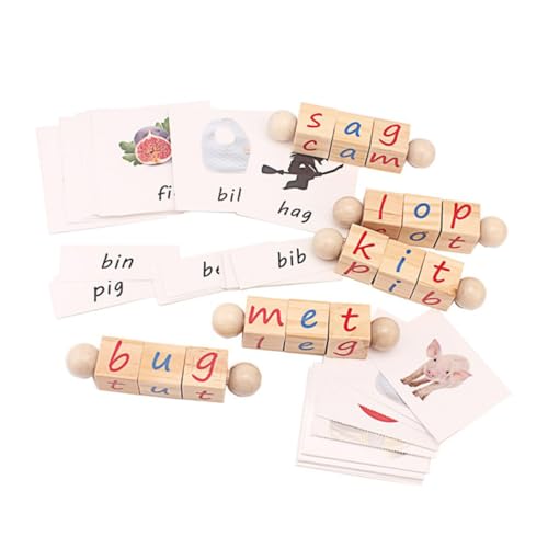 VICASKY Alphabet-bausteine ​​– Montessori-lernspielzeug Holzbuchstabenblöcke Sicher Für Kinder von VICASKY