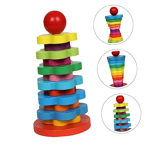 VICASKY 1 Satz Regenbogen- Stapelblock für lustige Bausteine hölzern VICASKY 1 Satz Regenbogen- Stapelblock für lustige Bausteine hölzern von VICASKY