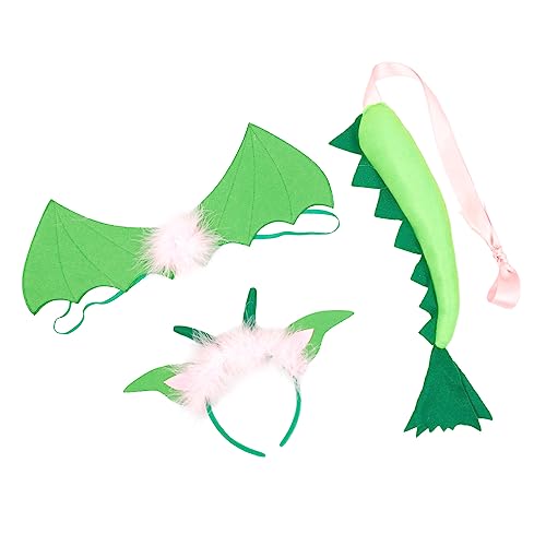 VICASKY 1satz Mädchen Kostümset Dinosaurier Flügel Haarreif Für Und Halloween Verkleidung Für Kindergeburtstagsfeiern Und Fotoshootings von VICASKY