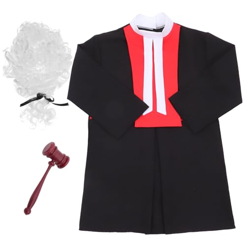 VICASKY 1 Satz Richteruniform für Befehl Rechtsanwalt halloweenkostüme für halloweenkostüme+für+ Richterkittel für Kleinkind-Richterkostüm für Party Polyester VICASKY 1 Satz Richteruniform für Befehl Rechtsanwalt halloweenkostüme für halloweenkostüme+für+ Richterkittel für Kleinkind-Richterkostüm für Party Polyester von VICASKY