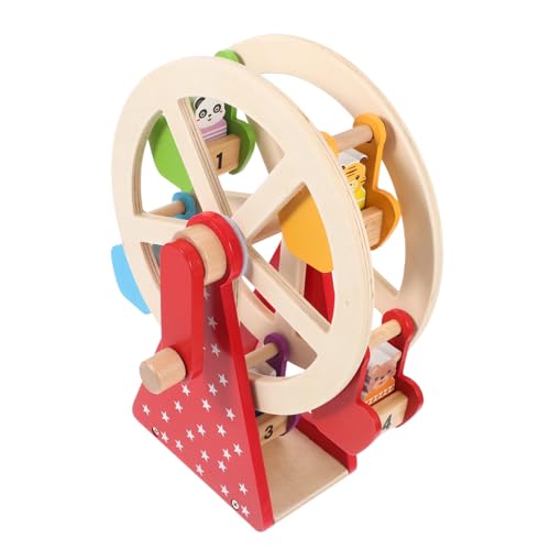 VICASKY Lustiges Kinderspielzeug – Lernspiel Für Die Vorschule Holzspielzeug Mit Rotierendem Rad Handbuch Fantasie Der Kinder von VICASKY