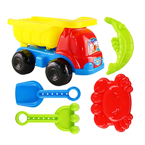 VICASKY 1 Satz Sandset Sandburg Sandkasten Strand Lernspielzeug Für Sandspielzeug Werkzeuge Zum Sandabbau Lustiges Kinderspielzeug Plastik Colorful von VICASKY