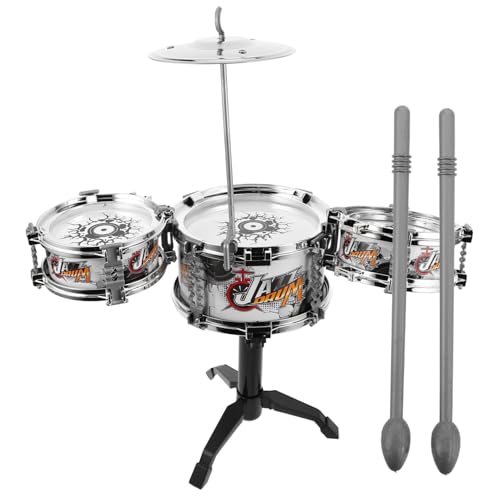 VICASKY 1 Satz Satz Mini-Schlagzeug Musikspielzeug Kind Bausatz Instrument Früh -trommeln Schwarz Plastik VICASKY 1 Satz Satz Mini-Schlagzeug Musikspielzeug Kind Bausatz Instrument Früh -trommeln Schwarz Plastik von VICASKY