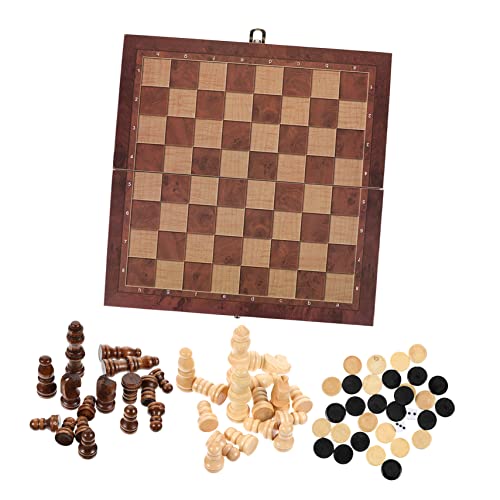 VICASKY 1 Satz Schachspiel aus Holz Klappbar Schachbrett Tragbar für Reisen und Freizeit Kreatives Lernspielzeug für Fördert Familienaktivitäten VICASKY 1 Satz Schachspiel aus Holz Klappbar Schachbrett Tragbar für Reisen und Freizeit Kreatives Lernspielzeug für Fördert Familienaktivitäten von VICASKY