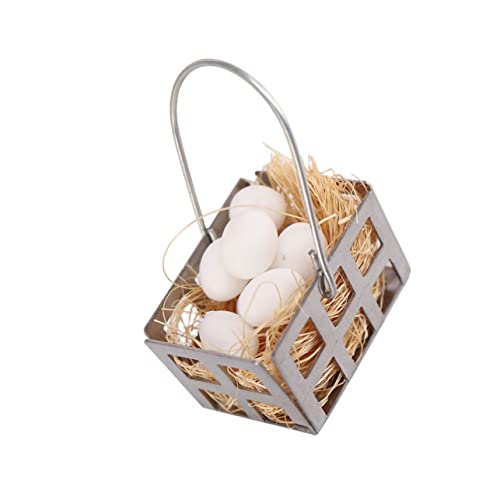 VICASKY Maßstab 112 Miniatur Eier Mini Spielzeug Für Puppenhaus Lebendige Korb Schmuck VICASKY Maßstab 112 Miniatur Eier Mini Spielzeug Für Puppenhaus Lebendige Korb Schmuck von VICASKY