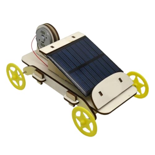 VICASKY 1 Satz Solarauto 3D-Montage-Holzpuzzle Solarenergie-Spielzeug-Kit Spielzeuge Autos Spielzeug Wissenschaftsspielzeug für Kinder Solar-Rennwagen-Spielzeug Motor- Suite Ausrüstung Abs von VICASKY