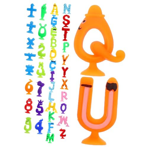 VICASKY Badespielzeug-Set 41-teilig Tasse Kleinkind-lernspielzeug Baby-badespielzeug Für Kleinkinder Kinder Alphabet Frühlernspielzeug von VICASKY