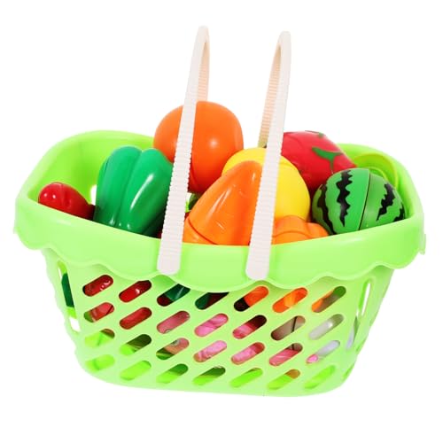 VICASKY 1 Set Kinderspielhaus-Spielzeug Obst- Und Gemüsespielzeug Simulationsküchenspielzeug Gestaltet Für Jungen Und Mädchen Zufällige Farbe von VICASKY