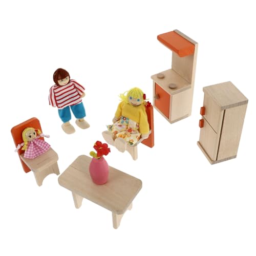 VICASKY Kognitives Spielzeug Für Kinder – Mini-küchenspielzeug – Holz-emulationsmöbel – Mini-kunstmöbel-Set – Perfektes VICASKY Kognitives Spielzeug Für Kinder – Mini-küchenspielzeug – Holz-emulationsmöbel – Mini-kunstmöbel-Set – Perfektes von VICASKY