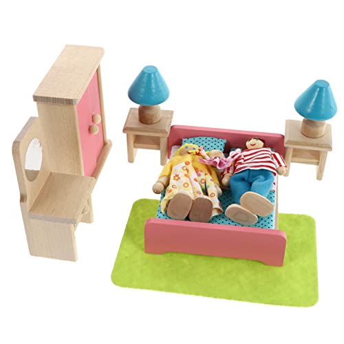 VICASKY Holz Mini Küche Spielzeug Kinder Simulation Schlafzimmer Interaktive Spielzeug Für von VICASKY