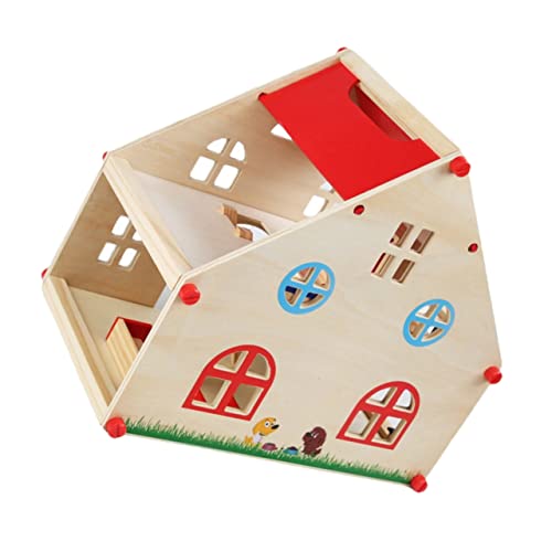 VICASKY Puppenhaus-Set Aus Holz Kreatives Puzzle-Spiel Pädagogisches Spielzeug Für Jungen Und Mädchen von VICASKY